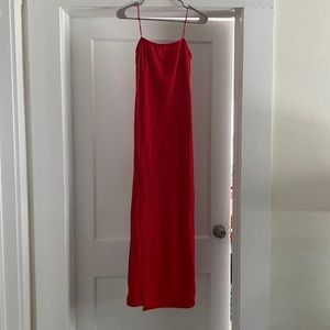 Floor Length Red Formal Dress